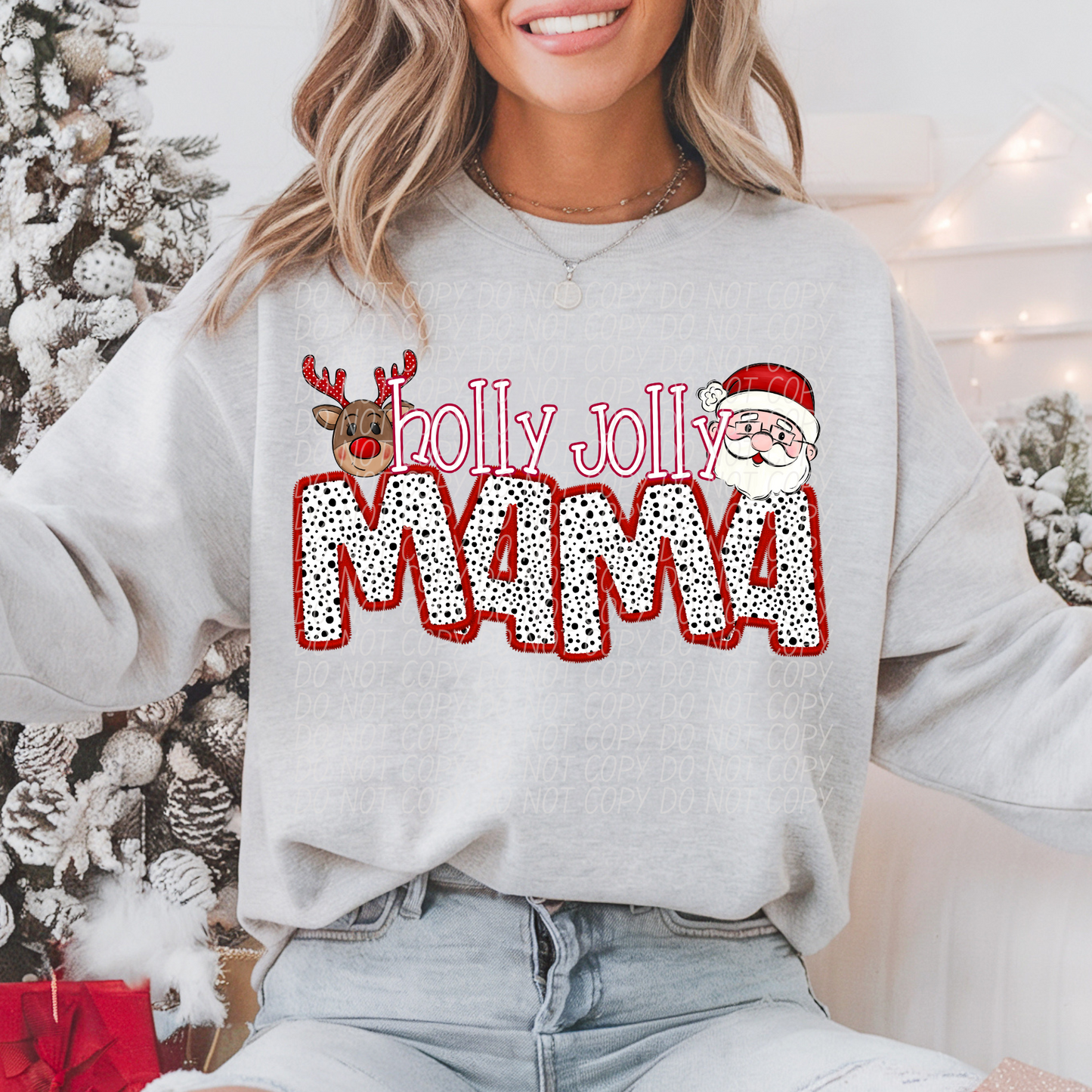 Holly Jolly Names (DROPDOWN)-DTF&UV