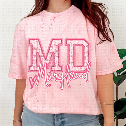 PINK COQUETTE STATES(Dropdown)-DTF
