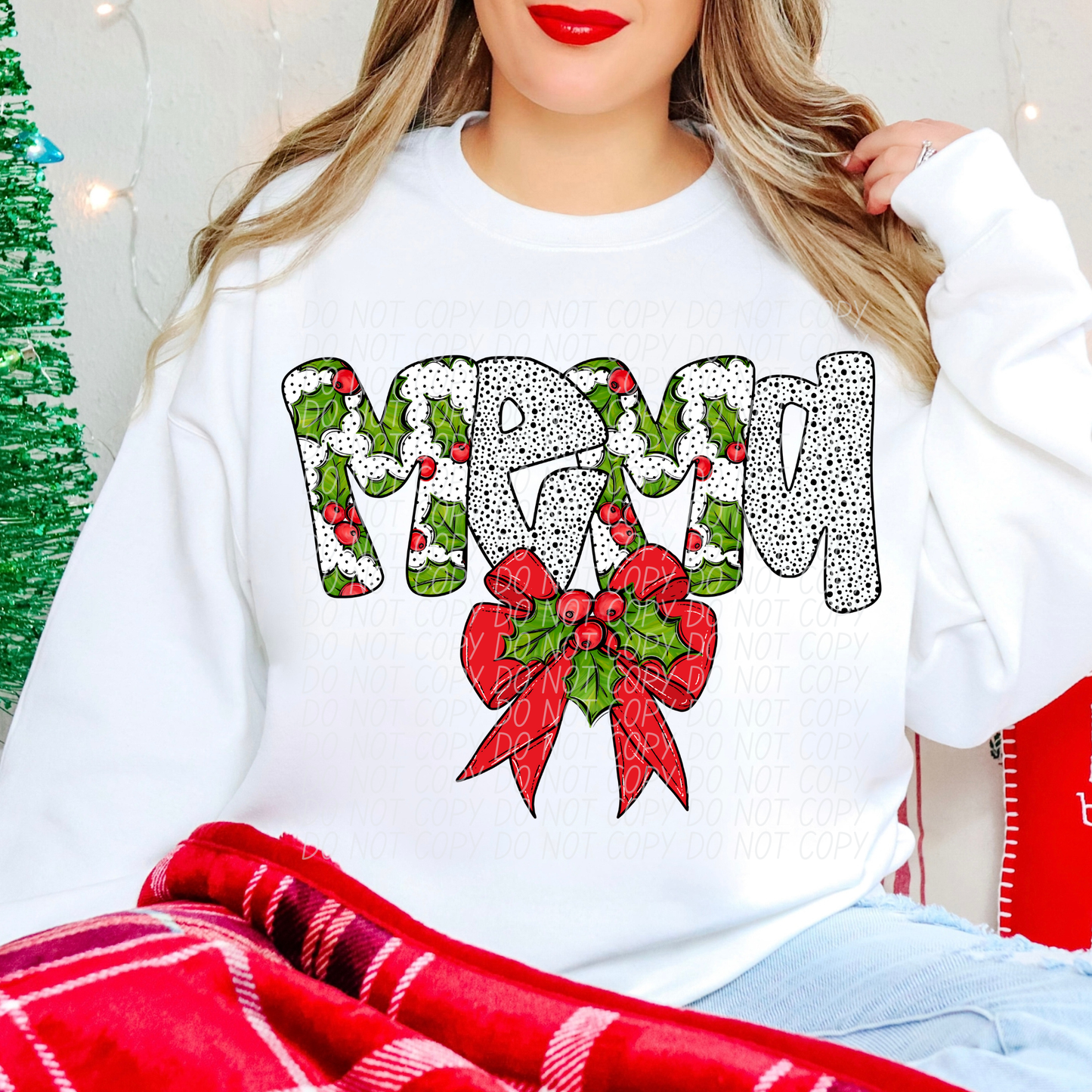 Holly Dot Names (DROPDOWN)-DTF&UV