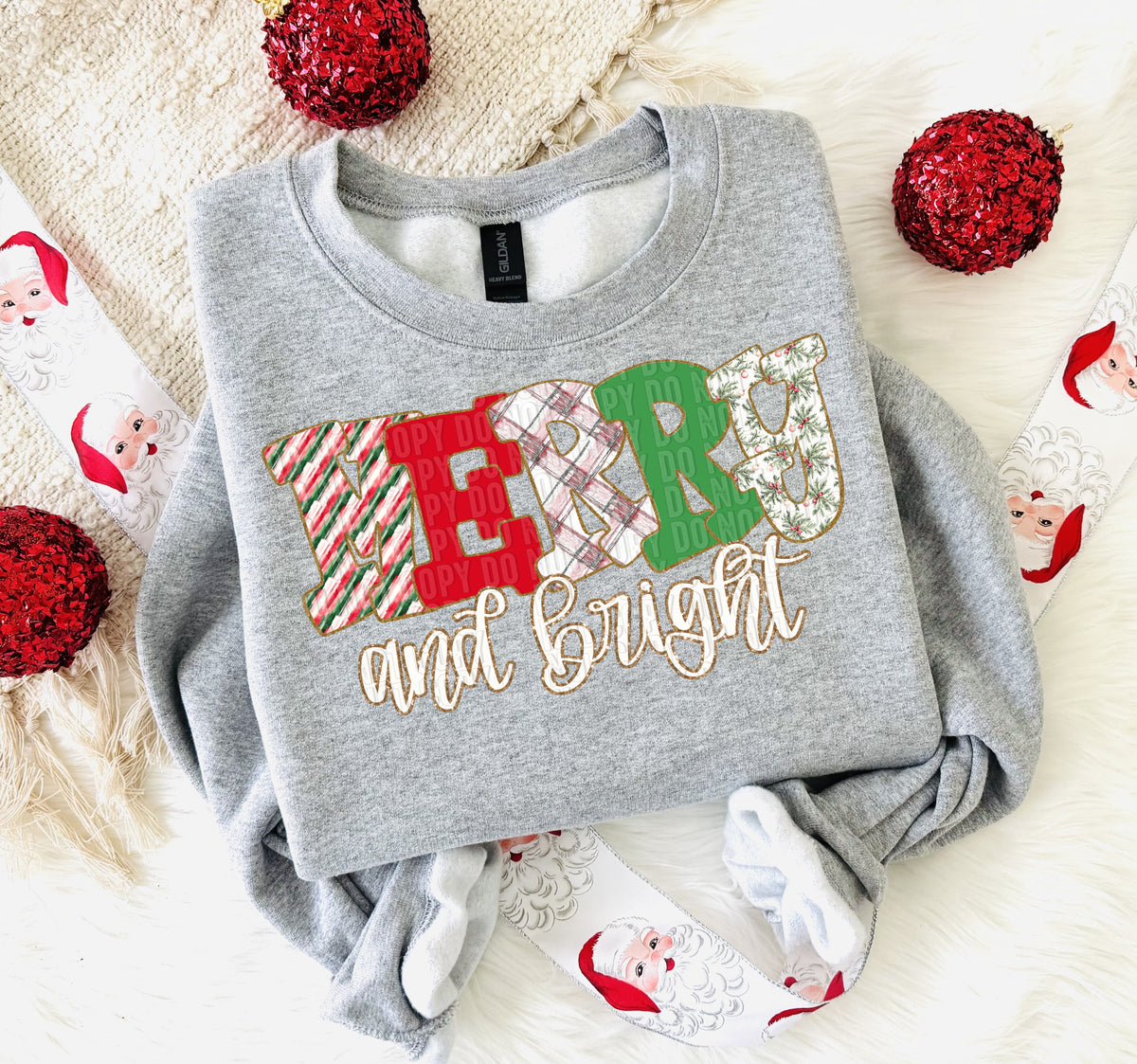 MERRY AND BRIGHT -DTF
