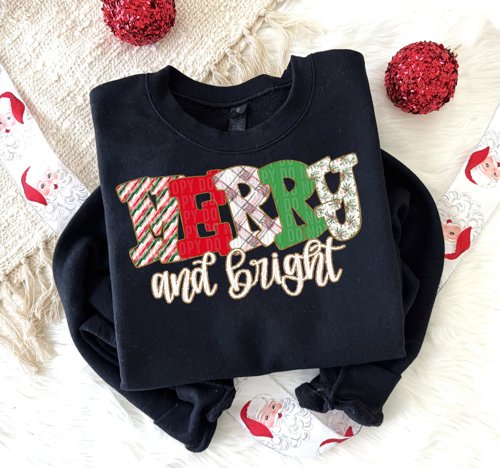 MERRY AND BRIGHT -DTF