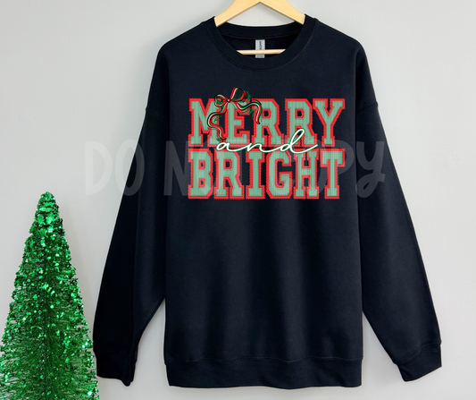 MERRY AND BRIGHT PREPSTER-DTF&UV