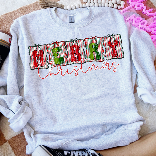 MERRY CHRISTMAS BANNER PAINT-DTF&UV