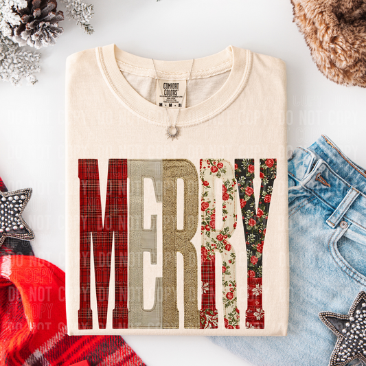 MERRY OVERSIZED PATCH_ -DTF&UV
