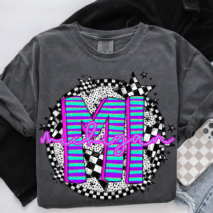 Spring STATES stripes (Dropdown)-DTF