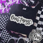 Mustangs Black And White Polka Dot Faux Stitch - DTF