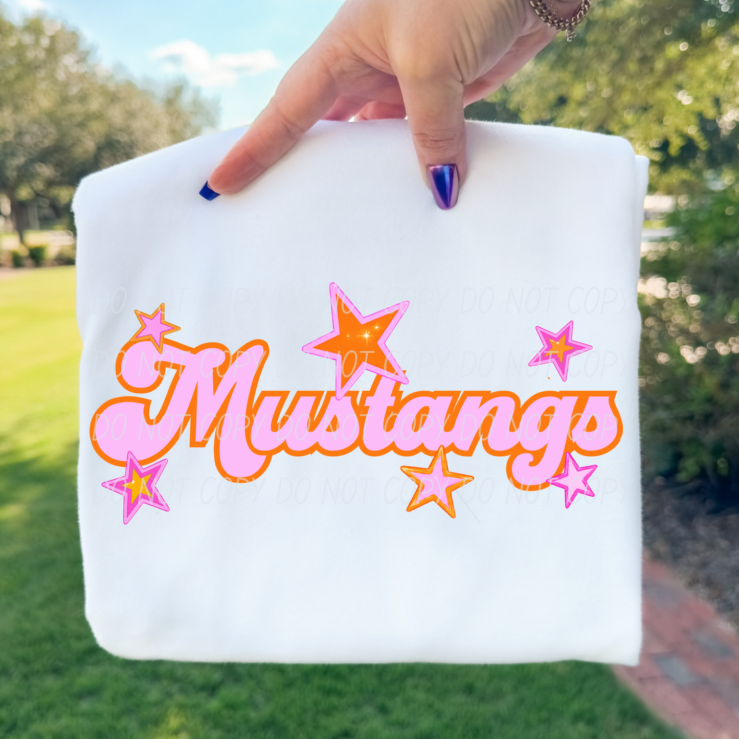 Pink Orange Stars Mascot (Dropdown)- DTF&UV