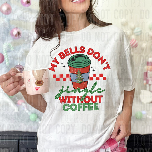 My bells don't jingle tree on cup-DTF