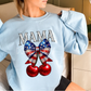 Mama Patriotic Cherries-DTF