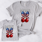 Mini Patriotic Cherries-DTF