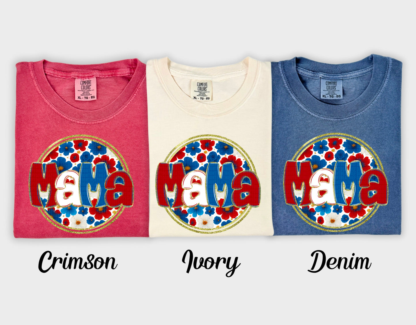 Floral 4th of July (dropdown)-DTF&UV