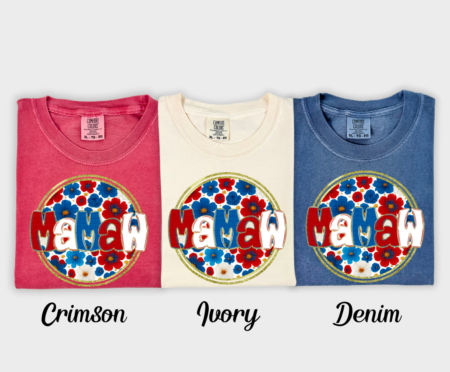 Floral 4th of July (dropdown)-DTF&UV