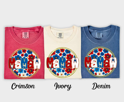 Floral 4th of July (dropdown)-DTF&UV