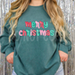Merry Christmas white writing on letters-DTF