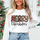 Merry Christmas Deer Plaid-DTF