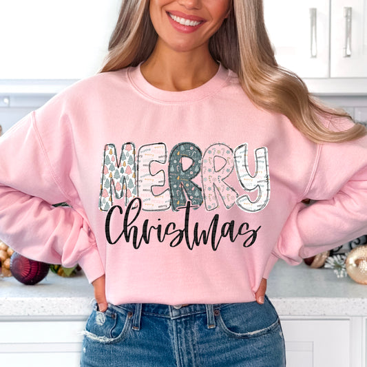 Merry Christmas Pink green-DTF
