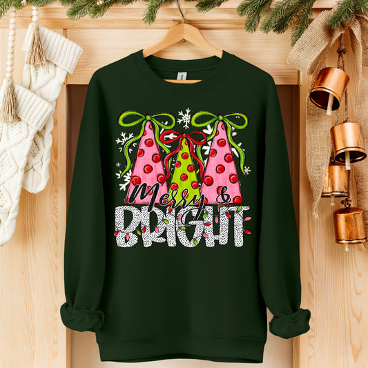 Merry & Bright dots and bows-DTF&UV