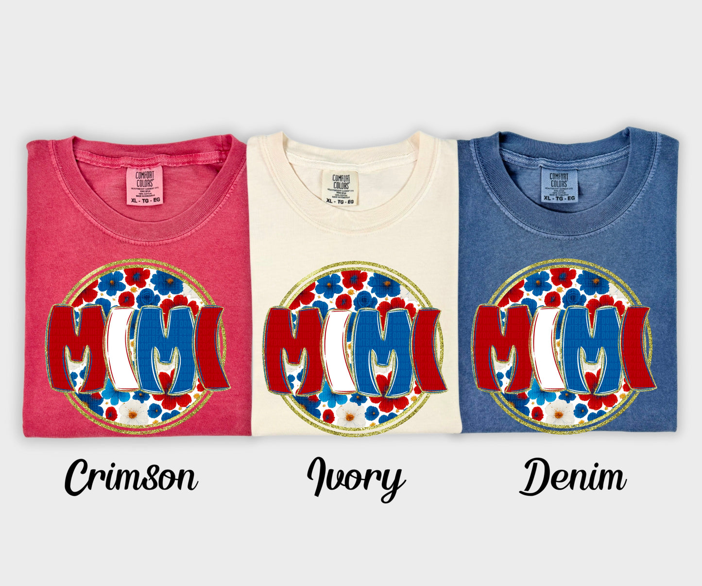 Floral 4th of July (dropdown)-DTF&UV