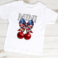 Mini Patriotic Cherries-DTF