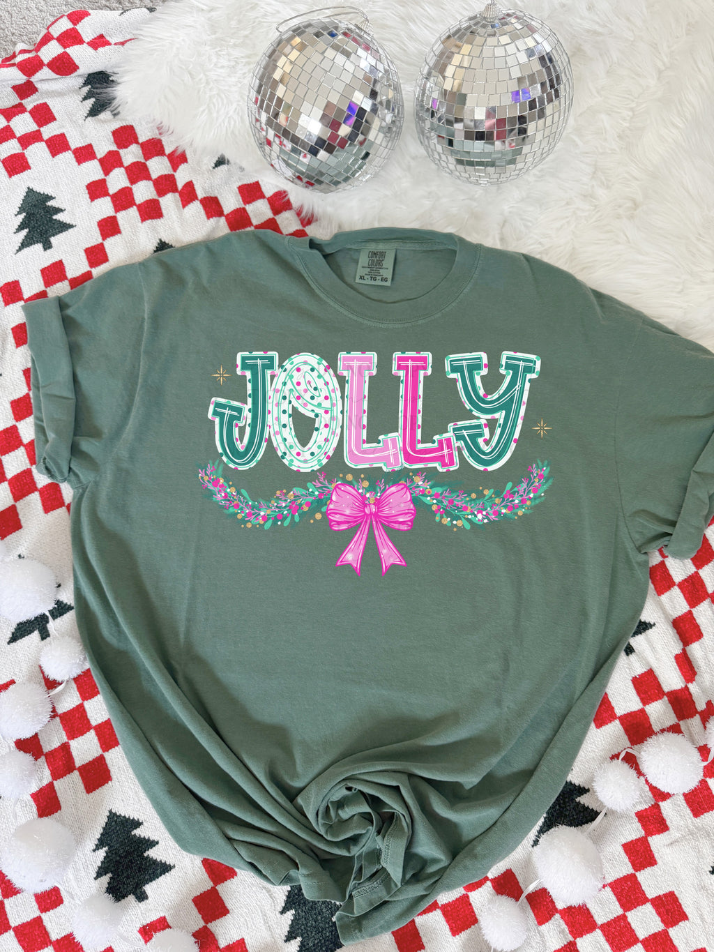 Jolly Garland with bow-DTF