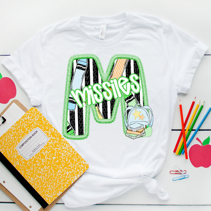 LETTER MASCOT GREEN (dropdown)-DTF&UV