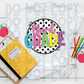 Neon 80s Polka Dot Grade (All grades in this listing in the dropdown)-DTF