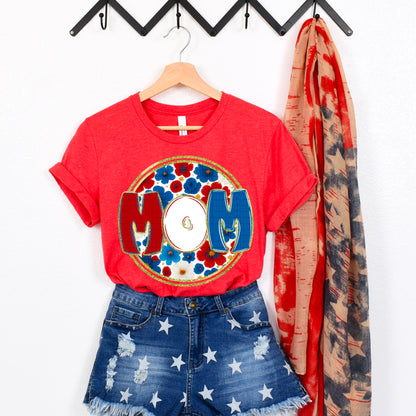 Floral 4th of July (dropdown)-DTF&UV