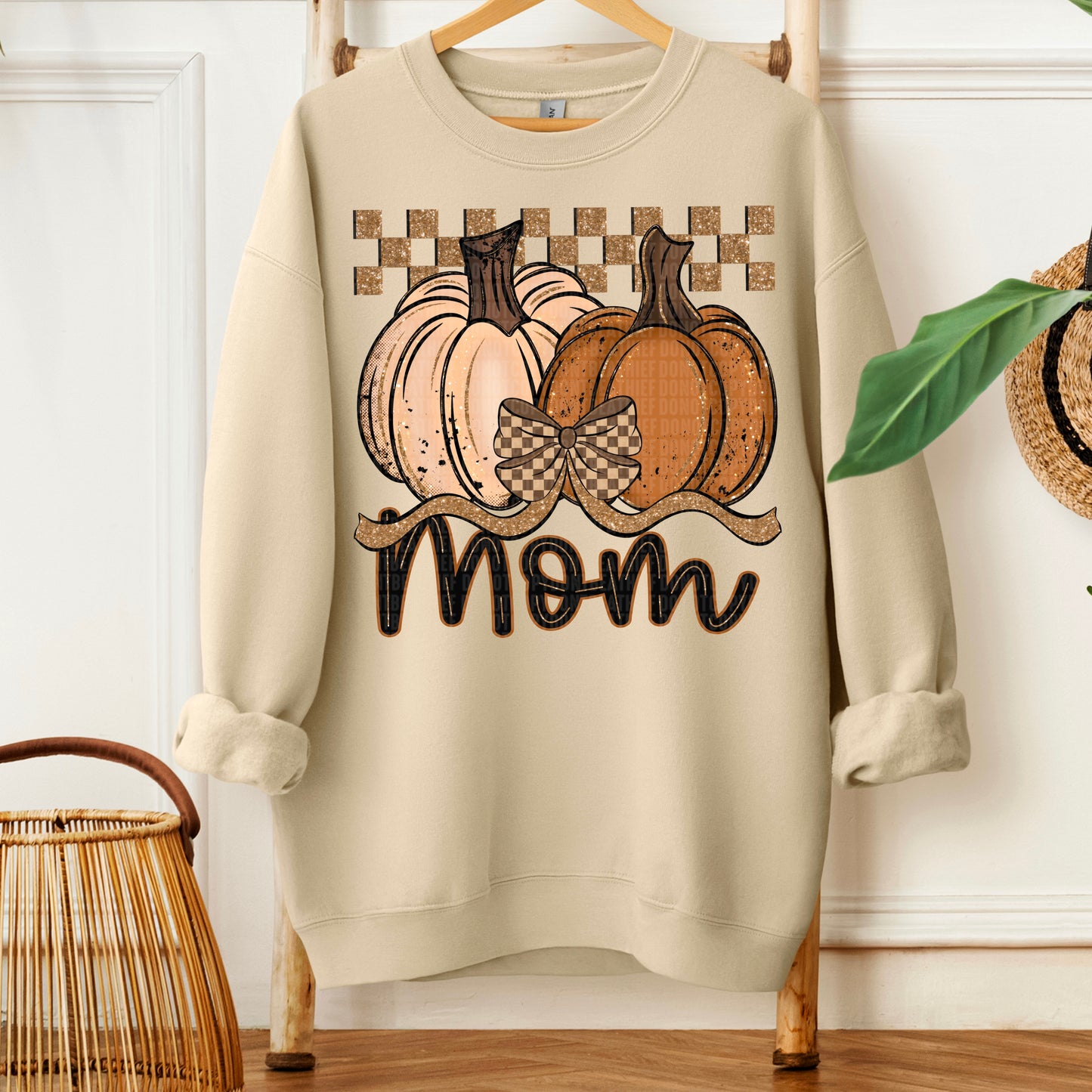 Fall Checkered Glitter Pumpkin Collection (dropdown)-DTF&UV