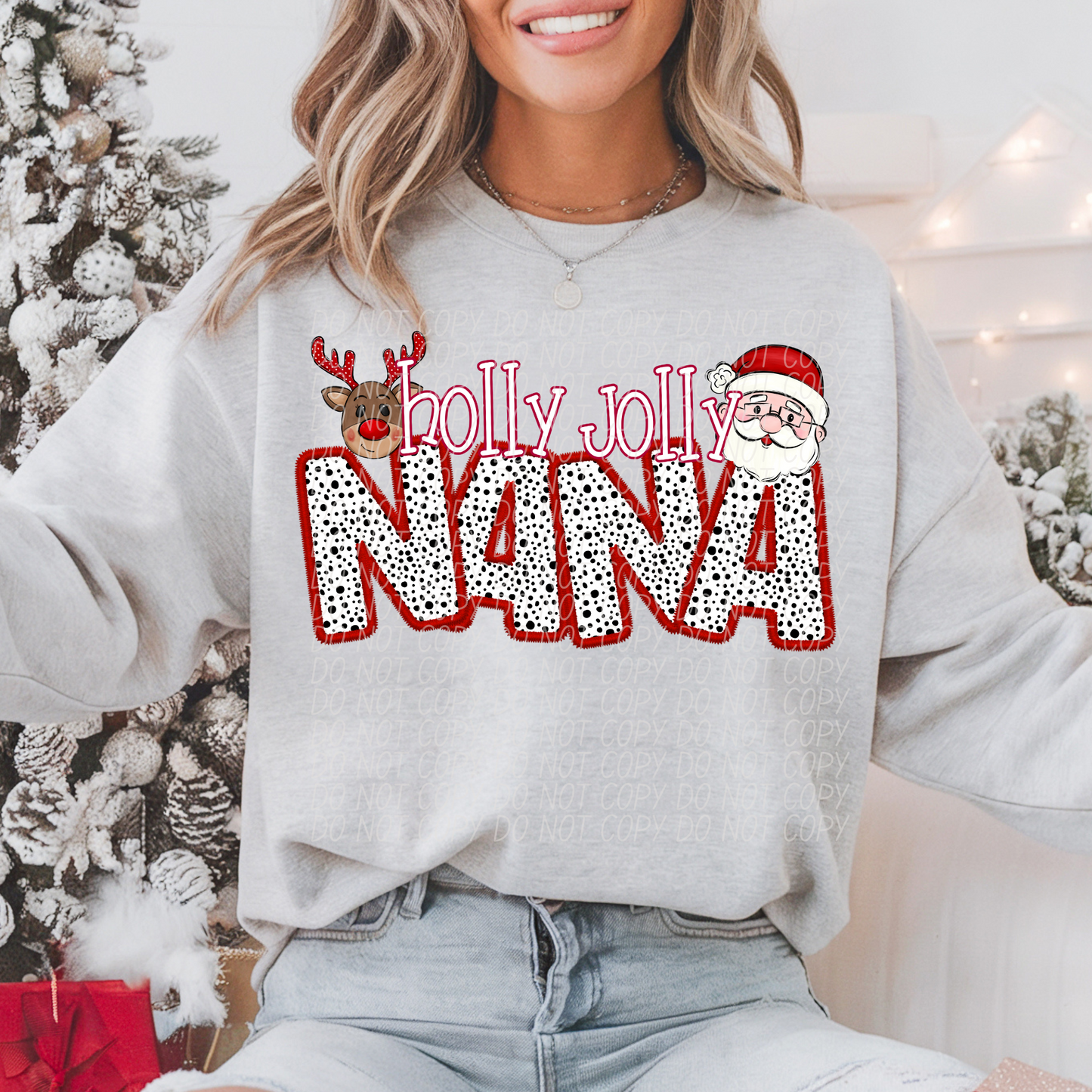 Holly Jolly Names (DROPDOWN)-DTF&UV