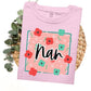 Floral Dotted 74 Names: Nana, Teacher, Nurse ECT. (ALL IN THIS LISTING WITH DROPDOWN)