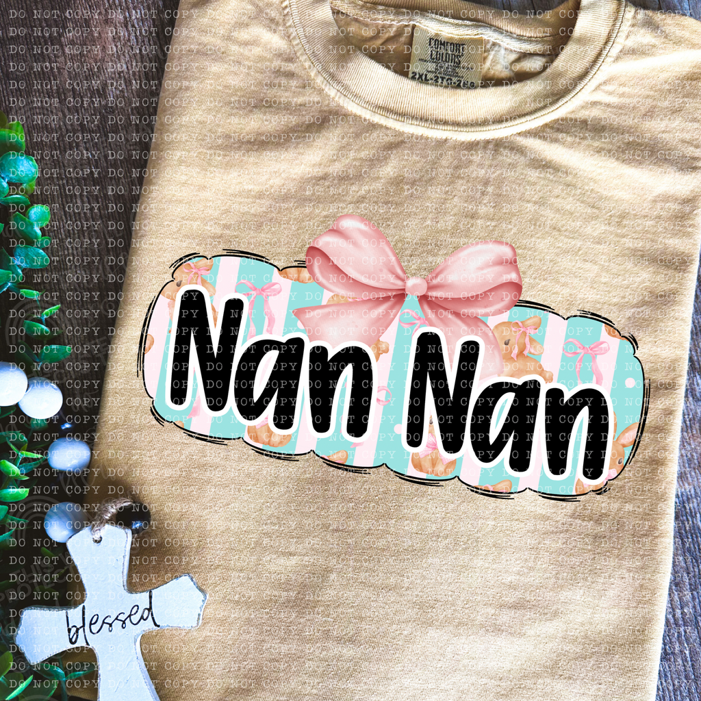 COQUETTE BUNNY NAMES(all in dropdown)-DTF