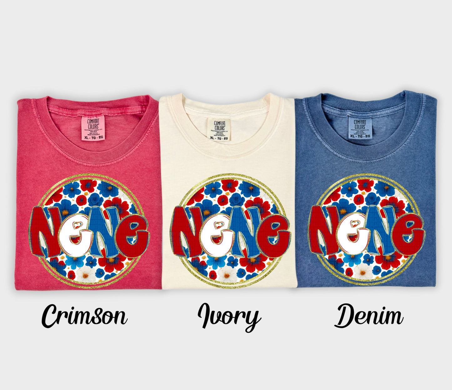 Floral 4th of July (dropdown)-DTF&UV