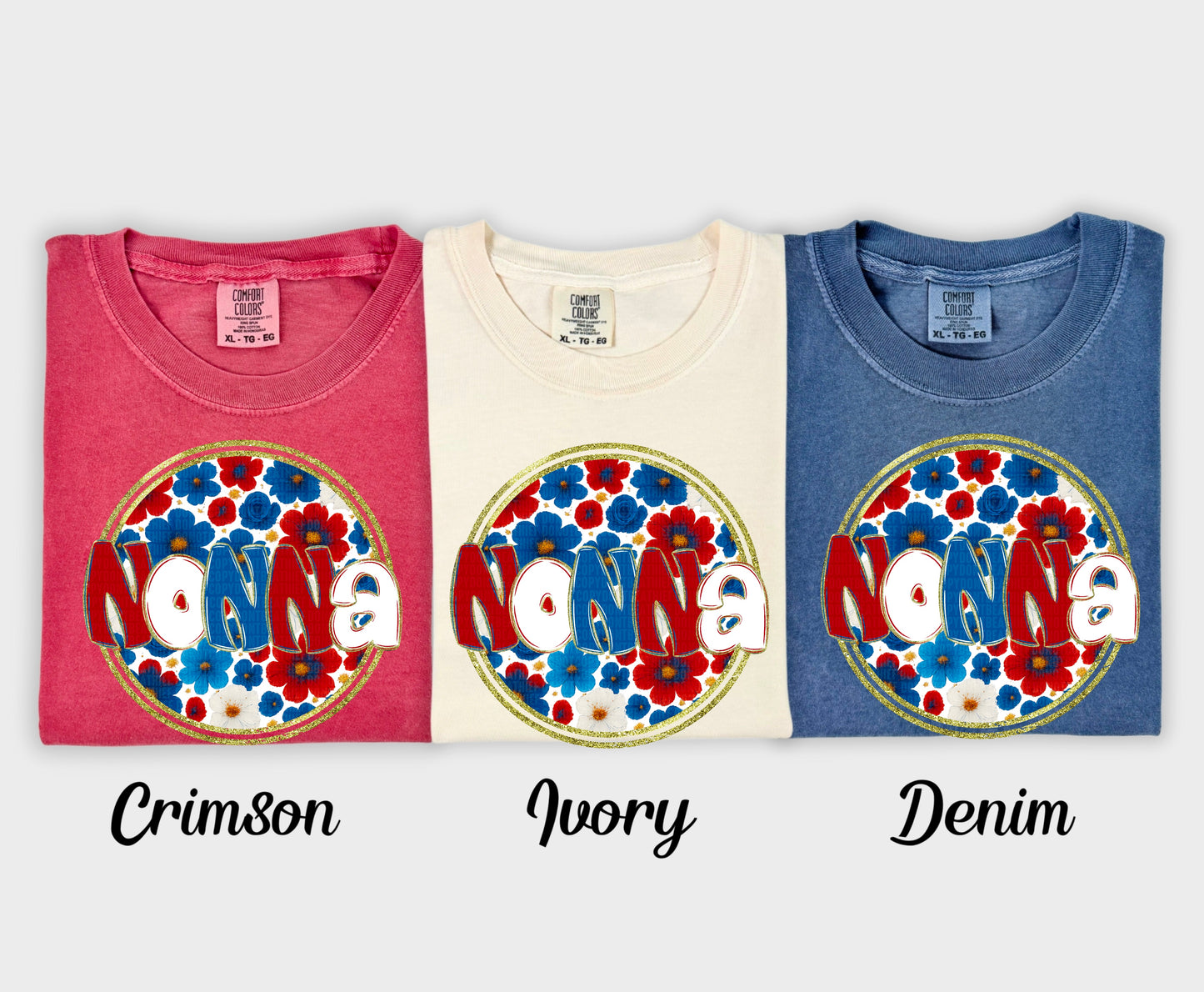 Floral 4th of July (dropdown)-DTF&UV
