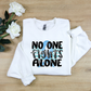 No one fights alone Blue-DTF