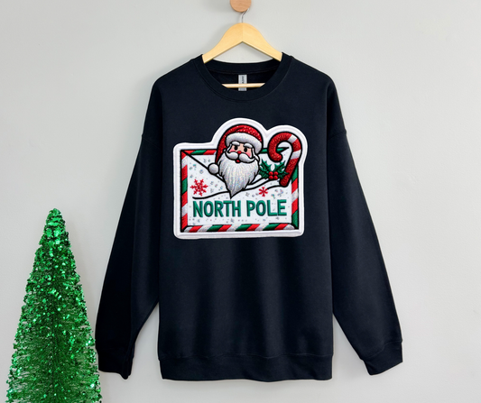 North Pole Faux Patch-DTF
