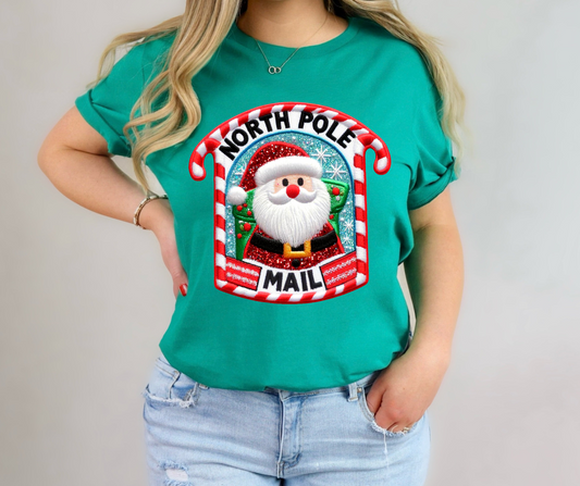 North Pole Mail Faux Patch-DTF