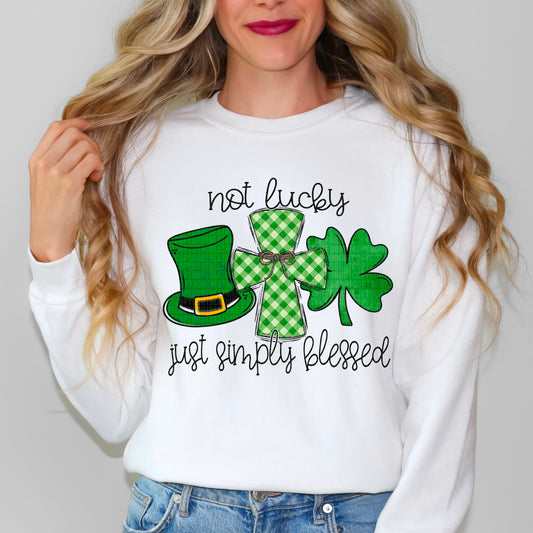 Not Lucky Simply Blessed-DTF