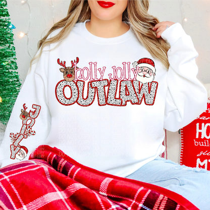 Holly Jolly Mascot Comes with Sleeve (DROPDOWN)-DTF&UV