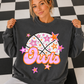 Basketball Pink Orange Stars Mascot (Dropdown)- DTF&UV