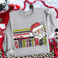 Merry Christmas Retro Stripe Santa-DTF