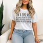I’m A Girl Mom, Of Course I’m Going To Complain About Her Attitude Distressed Blk- DTF
