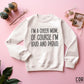 I’m A Cheer Mom, Of Course I’m Loud And Proud Distressed Blk- DTF