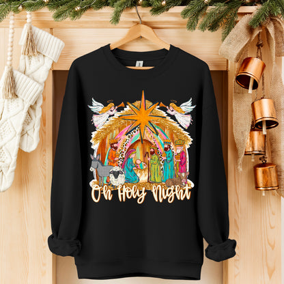 Oh Holy Night faux glitter-DTF&UV