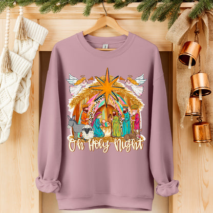 Oh Holy Night faux glitter-DTF&UV
