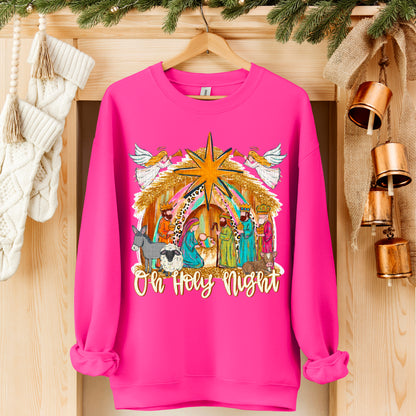 Oh Holy Night faux glitter-DTF&UV