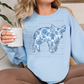 Oinker Mom Blue Floral-DTF