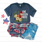 One Nation Under god floral cross-DTF&UV