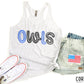 Owls Blue & Black W Wht - DTF