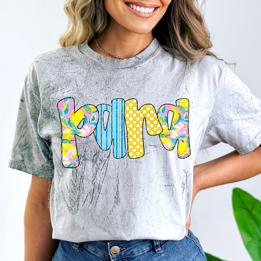 Para floral P-DTF