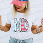 Patriotic States  with bow(Dropdown)-DTF